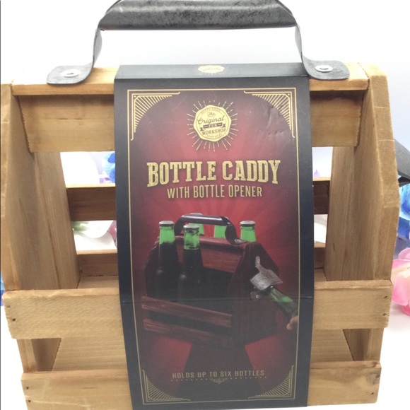 Wooden bottle caddy. New - Picture 5 of 7